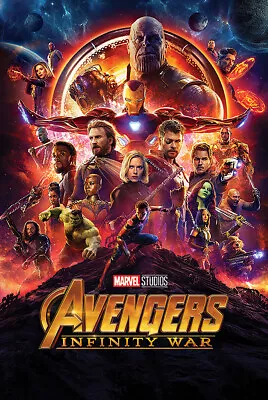 Avengers: Infinity War - Movie Poster / Print (Regular Style) (Size: 24  X 36 ) • $12.99