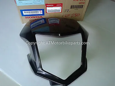 Honda CRF250M CRF250L Headlight Fairing Cover Visor Cowl Shroud Black 2012-2018 • $37.27