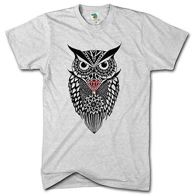 £10.95 • Buy Diamond Owl Fashion Swag Dope Tshirt Mens Hipster Top Womens Festival T Shirt