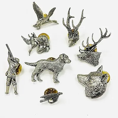 TS Brown Pewter Brooch- Scottish Gift Pin Broches Shooting Wildlife Animal Birds • £7.95