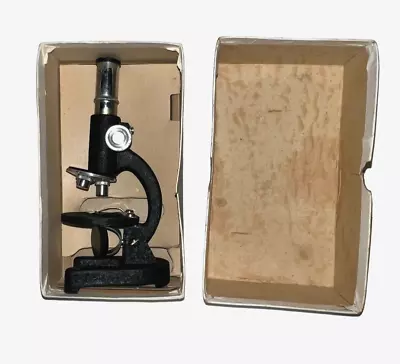 Vintage 5” Tall Miniature Microscope 100X 200X 300X • $29.99