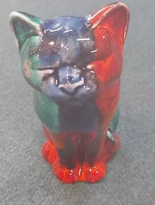£59.99 • Buy New For 2023 Studio Poole Pottery Gemstones Design  Cheeky Cat 7 Inches Tall 