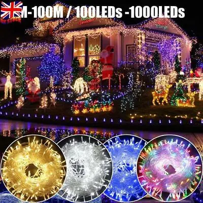 100M 1000LEDS Fairy String Light Outdoor Waterproof Garland Wedding Party UK • £21.09