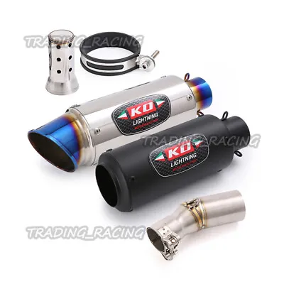 Exhaust System Muffler Silencer Escape Mid Link Pipe For Kawasaki Versys 250 300 • $105.60