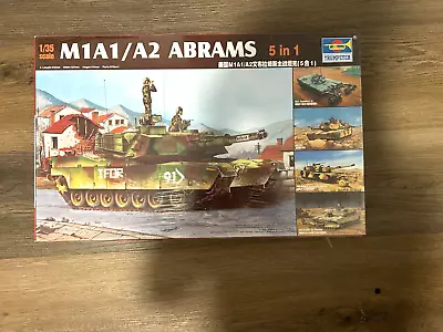 Trumpeter 1:35 M1A1/A2 Abrams 5 In 1 Plastic Model Kit #01535 READ DESCRIPTION • $30