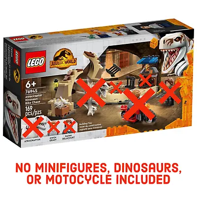 £8.99 • Buy LEGO Atrociraptor Dinosaur Bike Chase 76945  Jurassic World NO MINIFIG'S, DINO'S