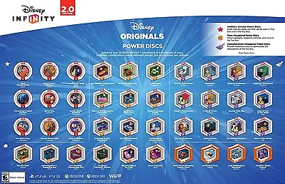 Disney Infinity 2.0 Originals Power Discs Complete Your Set Lot Choose All Need! • $2.97
