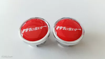 Vintage Style MOSER Handlebar End Plugs Red • $8.90