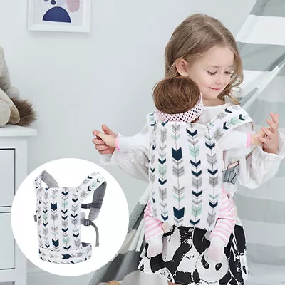 Girls Multi Position Gift Front Back Carrying Adjustable Strap Baby Doll Carrier • $30.53