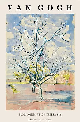  Van Gogh Canvas Wall Art Poster - Blossoming Peach • $21