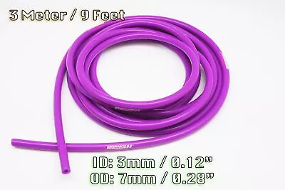 3 METRE PURPLE SILICONE VACUUM HOSE AIR ENGINE BAY DRESS UP 3mm FIT MUSTANG • $10.99