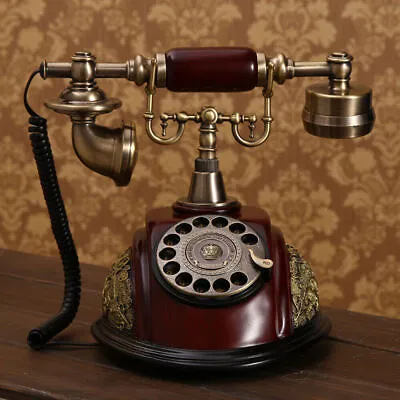 Vintage Handset Rotary Dial Phone Antique Old Fashioned Telephone European Style • $60