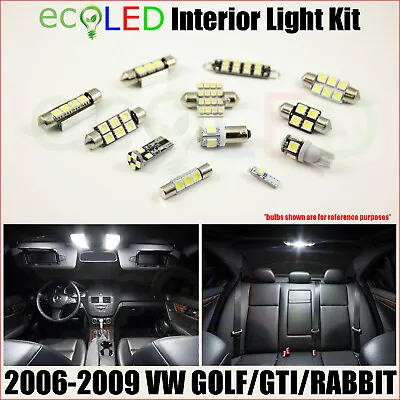 For 2006-2009 VW GOLF/GTI MK 5 WHITE Interior LED Lights Accessories Package Kit • $17.99