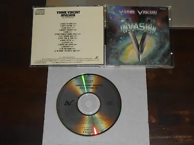 VINNIE VINCENT INVASION All Systems Go CD Japan 14 Tracks Chrysalis CP32-5614 • $7.99