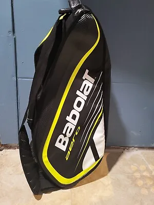 Babolat Aero Tennis Racket Case Storage Bag Strap  White Black Neon Green  Rare • $55.99