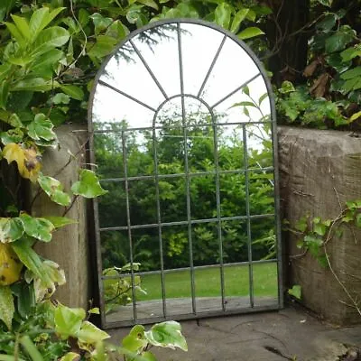 £60.99 • Buy Cherrybrooke Gothic Arched Garden Wall Mirror Green / Brown Metal Large / Medium