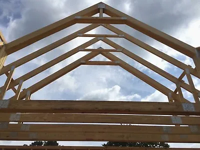 Wood Floor + Roof Trusses Clear Span Pitch Engineered All Sizes Available! • $500