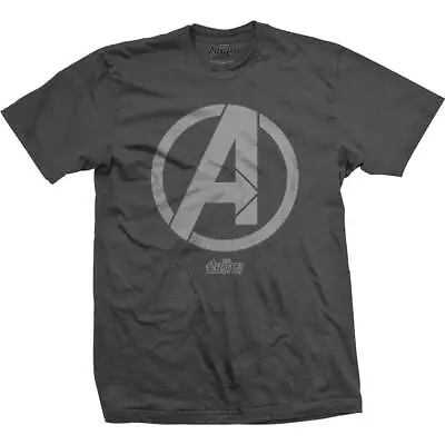 Marvel Comics Official Avengers Infinity War A Icon Badge Mens Grey T-Shirt Larg • £13.95