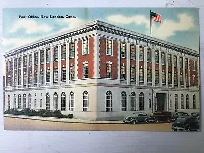 Vintage Postcard 1944 Post Office New London Connecticut (CT) • $8