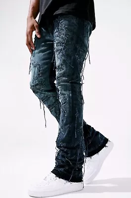 Men’s Jordan Martin Stacked Jeans Wilder Denim (typhoon) STACKED JTF 1151 • $68.99
