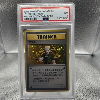 $16.10 • Buy PSA 7 Near Mint Lt Surge Holo Trainer 17/132 Gym Heroes WOTC Pokemon Japanese