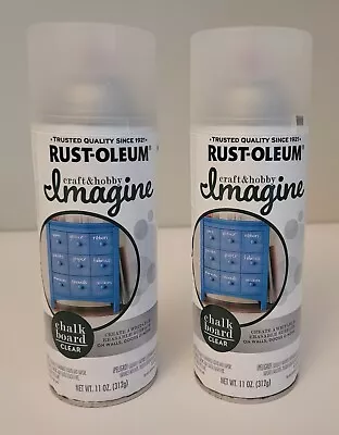 2x Rust-Oleum Imagine Chalkboard Spray Paint Clear Craft & Hobby 11oz Ea. • $20