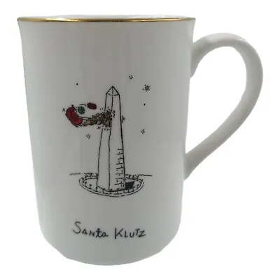 Santa Klutz Merry Masterpieces Christmas Coffee Cup Mug 1999 Fine Porcelain • $8.99