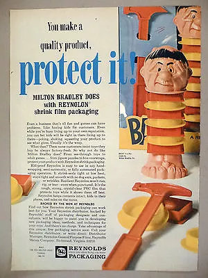 Milton Bradley / Reynolon Packaging PRINT AD - 1967 ~ Bash! ~ Reynolds • $9.99