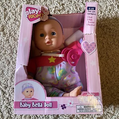 Play Right Baby Bella 12” Doll With A Milk Bottle And Magnetic Pacifier  • $4.98