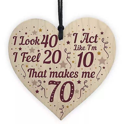 Funny 70th Birthday Gifts For Men Women 70th Decorations Nan Grandad Gifts • £3.99