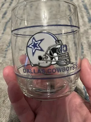 Official Vintage 1990's Dallas Cowboys NFL Tumbler Glass 3.75  Rocks Short • $7.99