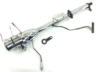 35  Tilt GM Steering Column Automatic W/ Key & Wheel Adapter Chrome S81025C • $329.99