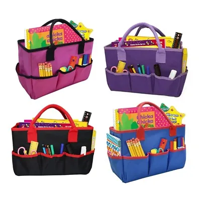Large Craft Storage Tote Bag Craft Scrapbooking Sewing Supplies Organizer Caddy • £13.50