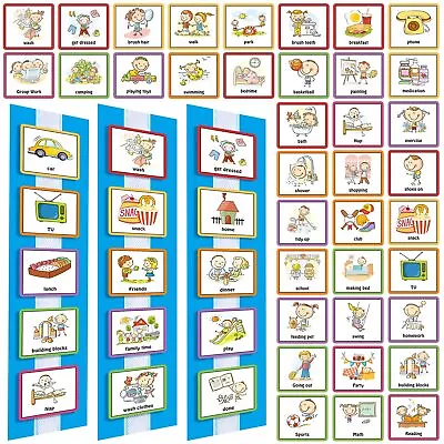 Visual Schedule For Kids With Autism Toddler Daily Routine Chart Schedule Boa... • $19.74