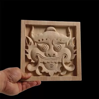 Wood Carving Onlays Appliques Decoration For Home Wood Decals For Furniture • $1