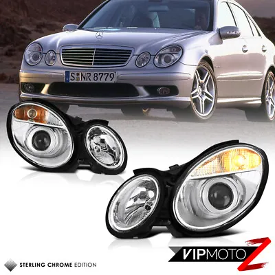 For 03-06 Mercedes-Benz W211 E-Class E320 E350 Chrome Headlight Replacement Lamp • $262.03