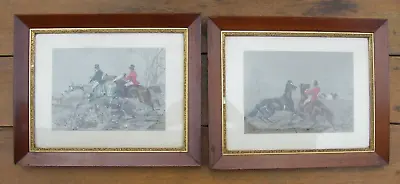TWO FRAMED PRINTS BY J F HERRING SNR  REFUSALS  &  AND NO MISTAKE  C1856 • £45