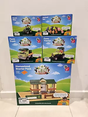 $75 • Buy Woolworths Bricks Farm Animal Set Quad Bike Tractor Farm Truck Boxes Set