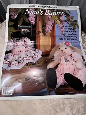 Vintage 1989 Daisy Kingdom Nina's Bunny Stuffed Animal Sewing Kit #9895 Spring • $15