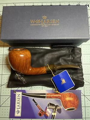 W.O. Larsen Straight Grain Pearl Denmark Unsmoked Extremely Rare Collector Pipe • $8450