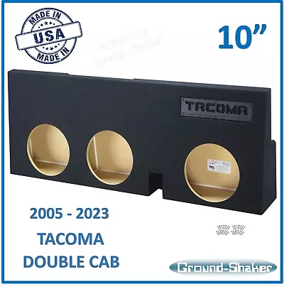 Toyota Tacoma Double Cab 2021 10  Triple Sub Box Subwoofer Enclosure 3 10  • $295