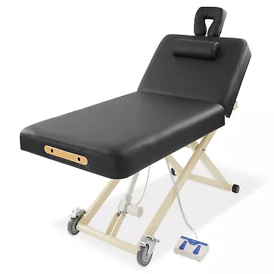 Electric Lift Professional Massage Table Adjustable Back With Accessories • $761.95