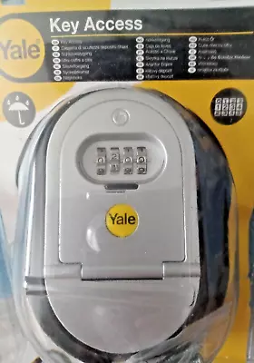 Yale Combination Key Safe Box Wall Mounted - Grey (Y500/187/1) • £12