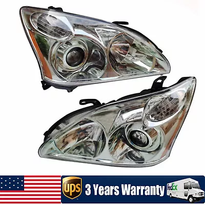 1 Pair HID+Halogen Headlights Headlamps For 2004-2009 Lexus RX330 RX350 RX400h  • $180.50