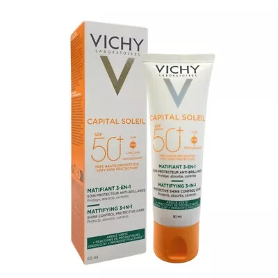 Vichy Capital Soleil Mattifying 3-in-1 Shine Control Care SPF50+ 50ml • $29.80