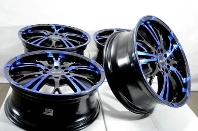 17  Wheels Rims Black Blue Fit Hyundai Azera Elantra Kia Optima Mazda Miata (4) • $739