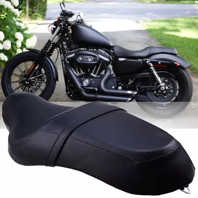 Driver & Passenger Seat Two-Up For Harley Sportster XL 883 1200 Iron 2004-Later • $90.19