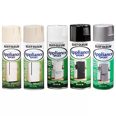 RustOleum Appliance Epoxy Gloss 5 Colors Spray Touch-Up Paint 12 Oz (1/6 Pack) • $40.14