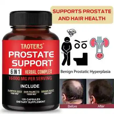 Prostate Health For Men 120 Capsules SAW PALMETTO 600 Mg • $17.96