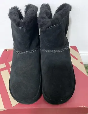 £58 • Buy FitFlop Mukluk Shorty Ladies Black Shearling Lined Boots Sz 3 BNWT &box RRP £100